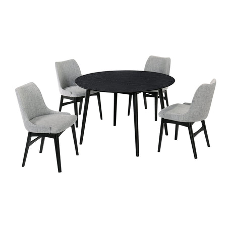 Armen Living Arcadia/Azalea Rubberwood Dining Set - 5-Piece