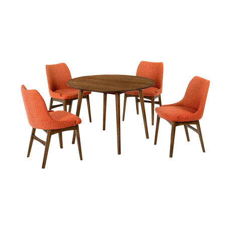 Armen Living Arcadia/Azalea Rubberwood Dining Set - 5-Piece