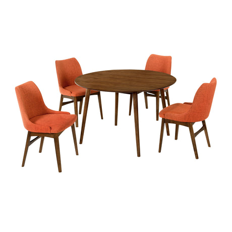 Armen Living Arcadia/Azalea Rubberwood Dining Set - 5-Piece