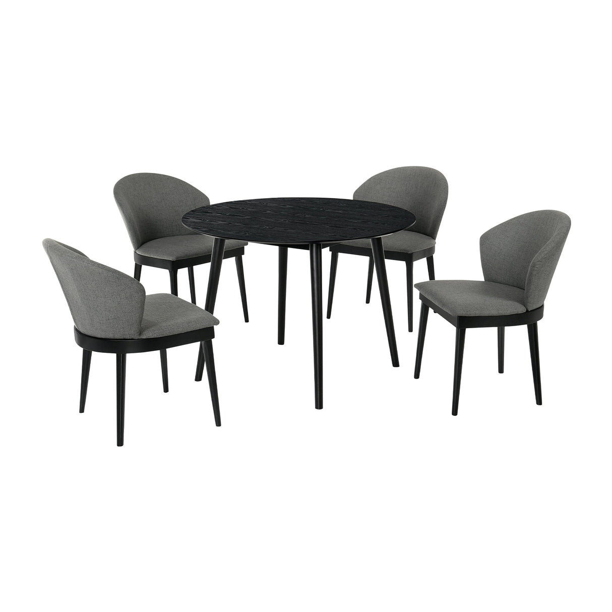 Armen Living Arcadia/Juno Rubberwood Dining Set - 5-Piece