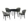 Armen Living Arcadia/Juno Rubberwood Dining Set - 5-Piece