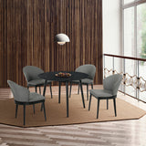 Armen Living Arcadia/Juno Rubberwood Dining Set - 5-Piece