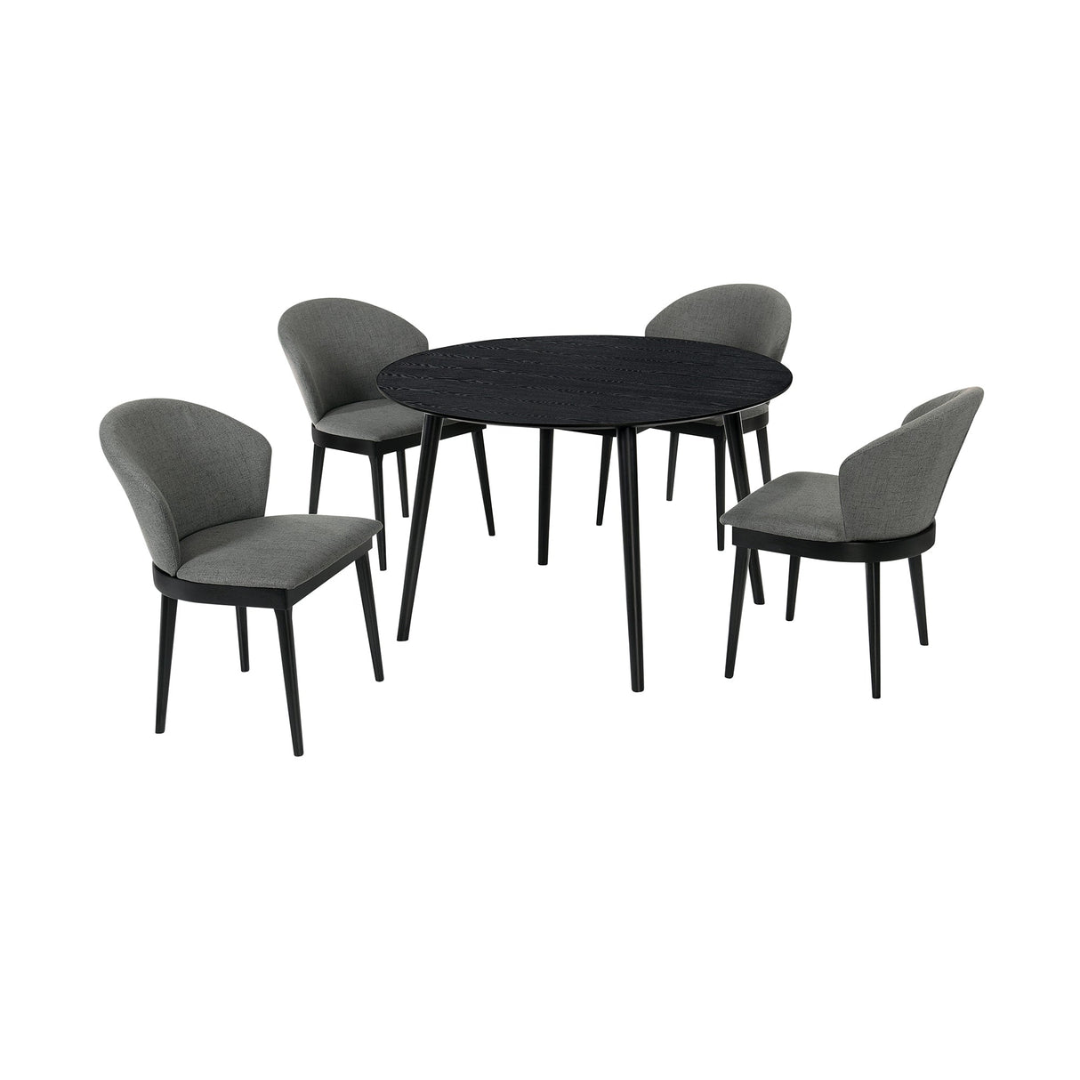 Armen Living Arcadia/Juno Rubberwood Dining Set - 5-Piece