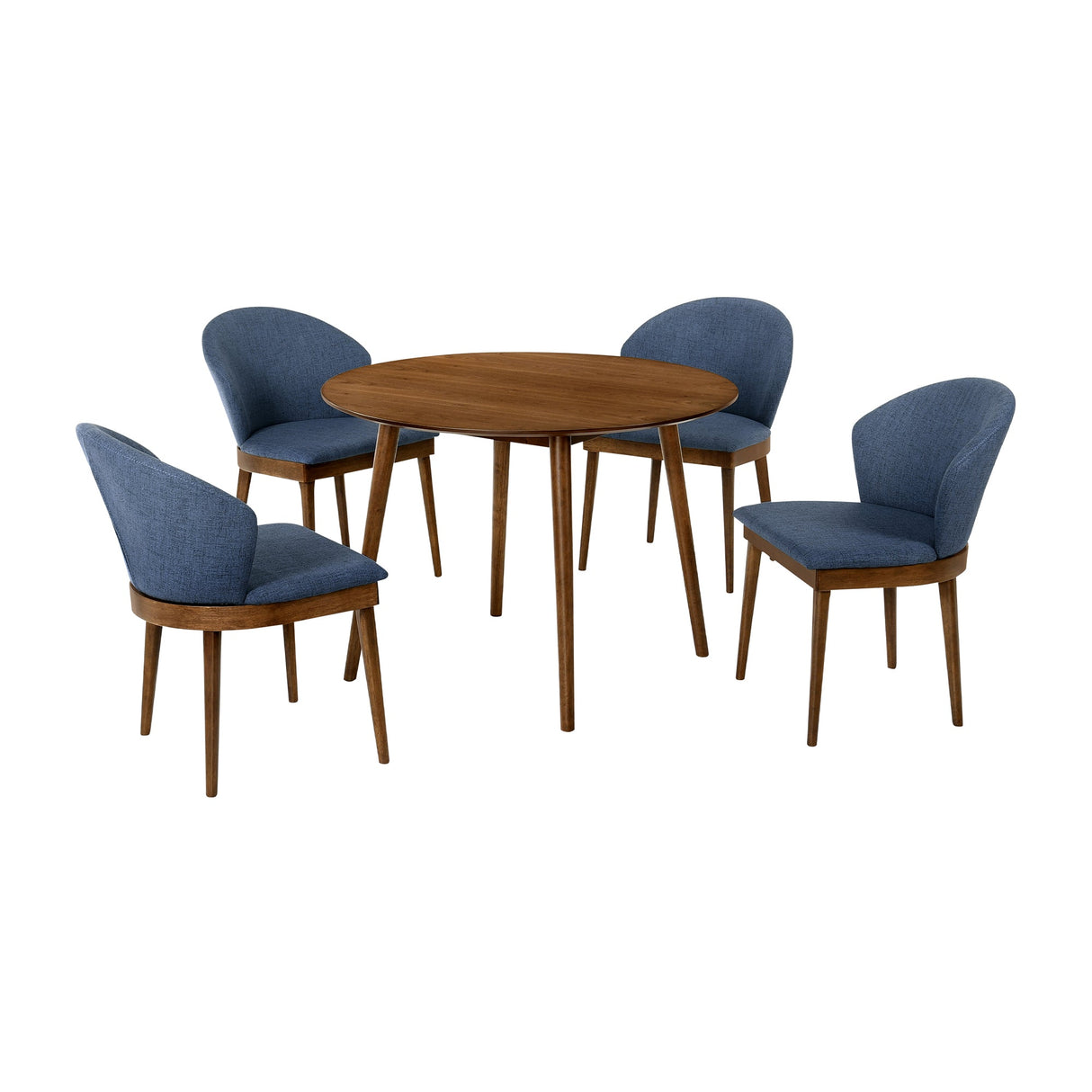 Armen Living Arcadia/Juno Rubberwood Dining Set - 5-Piece