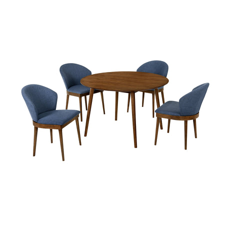 Armen Living Arcadia/Juno Rubberwood Dining Set - 5-Piece