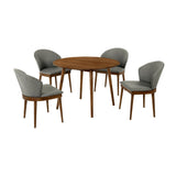 Armen Living Arcadia/Juno Rubberwood Dining Set - 5-Piece