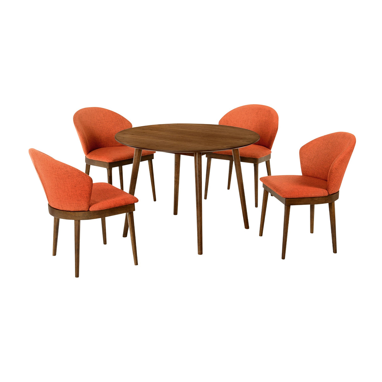 Armen Living Arcadia/Juno Rubberwood Dining Set - 5-Piece