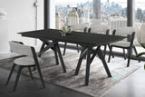 Armen Living Cortina Mdf/Veneer/Rubberwood 100% Polyester Dining Set - 5-Piece