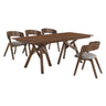 Armen Living Cortina Mdf/Veneer/Rubberwood 100% Polyester Dining Set - 5-Piece