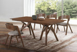 Armen Living Cortina Mdf/Veneer/Rubberwood 100% Polyester Dining Set - 5-Piece