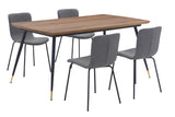 Armen Living Messina/Gillian Mdf/Metal Dining Set - 5-Piece