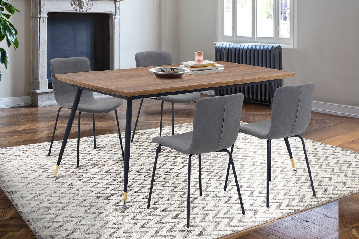 Armen Living Messina/Gillian Mdf/Metal Dining Set - 5-Piece