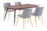 Armen Living Messina/Messina Mdf/Metal Dining Set - 5-Piece