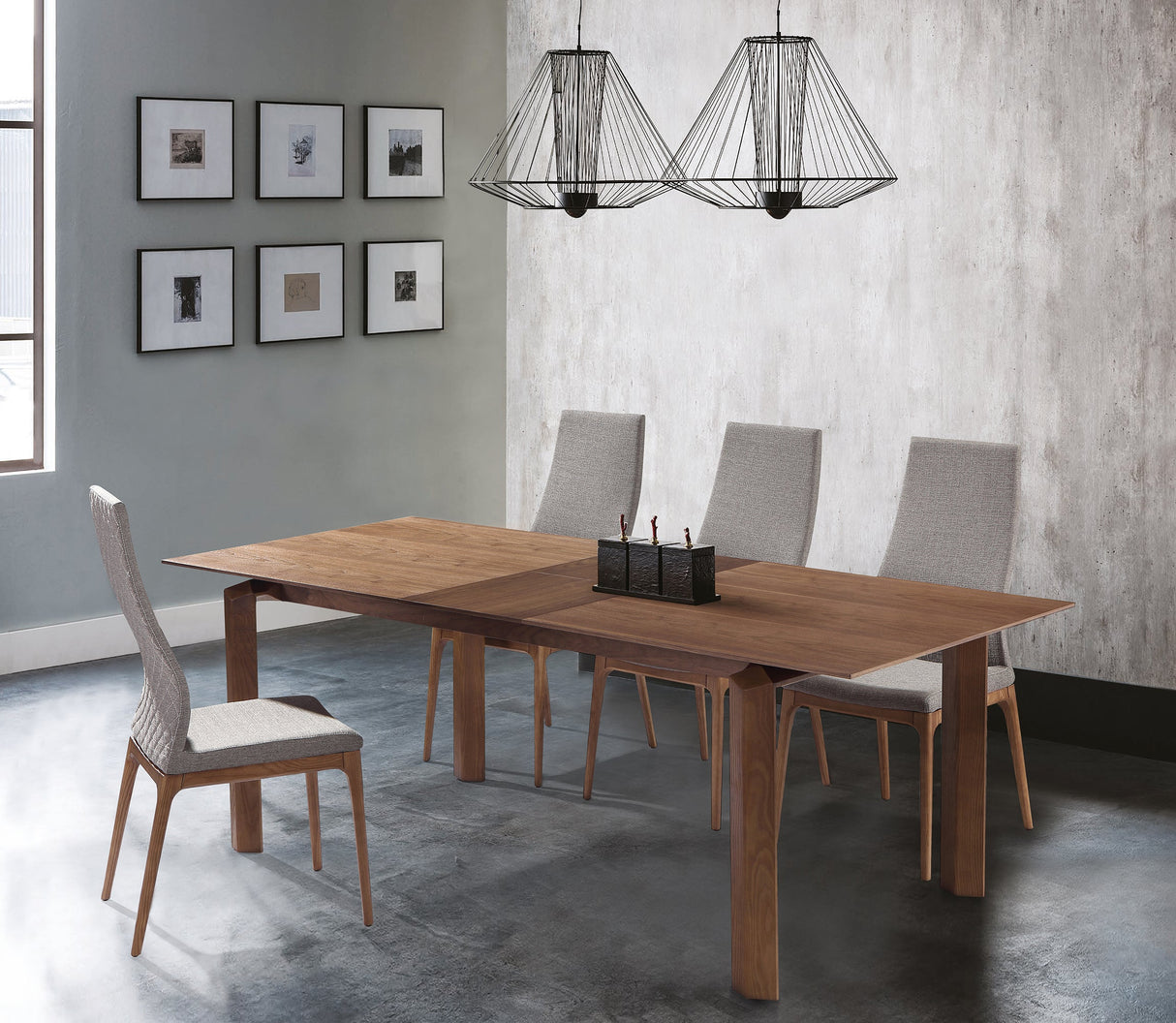 Armen Living Treviso Solid Ash/Mdf Wood Dining Set - 5-Piece