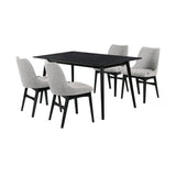 Armen Living Westmont/Azalea Rubberwood Dining Set - 5-Piece