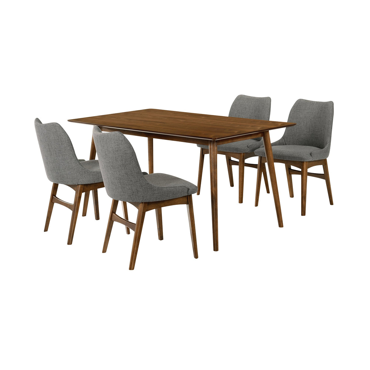 Armen Living Westmont/Azalea Rubberwood Dining Set - 5-Piece