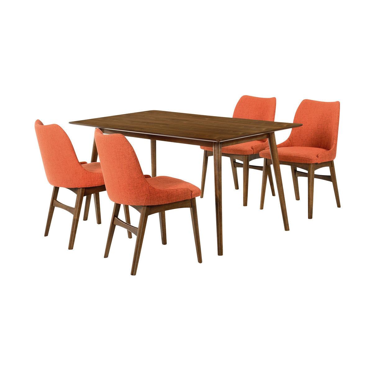 Armen Living Westmont/Azalea Rubberwood Dining Set - 5-Piece