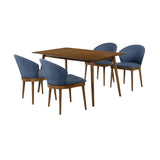 Armen Living Westmont/Juno Rubberwood Dining Set - 5-Piece