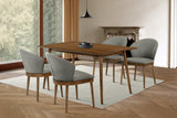 Armen Living Westmont/Juno Rubberwood Dining Set - 5-Piece