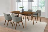 Armen Living Westmont/Renzo Rubberwood Dining Set - 5-Piece