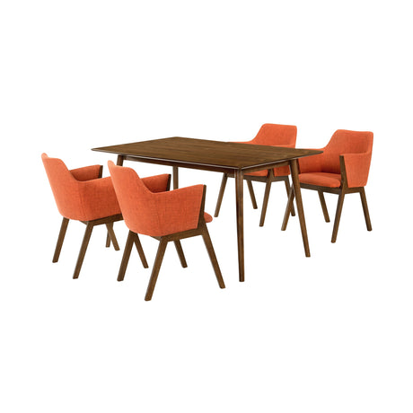 Armen Living Westmont/Renzo Rubberwood Dining Set - 5-Piece