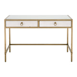 Essentials For Living Traditions Strand Shagreen Desk 6124.PRL-SHG/GLD