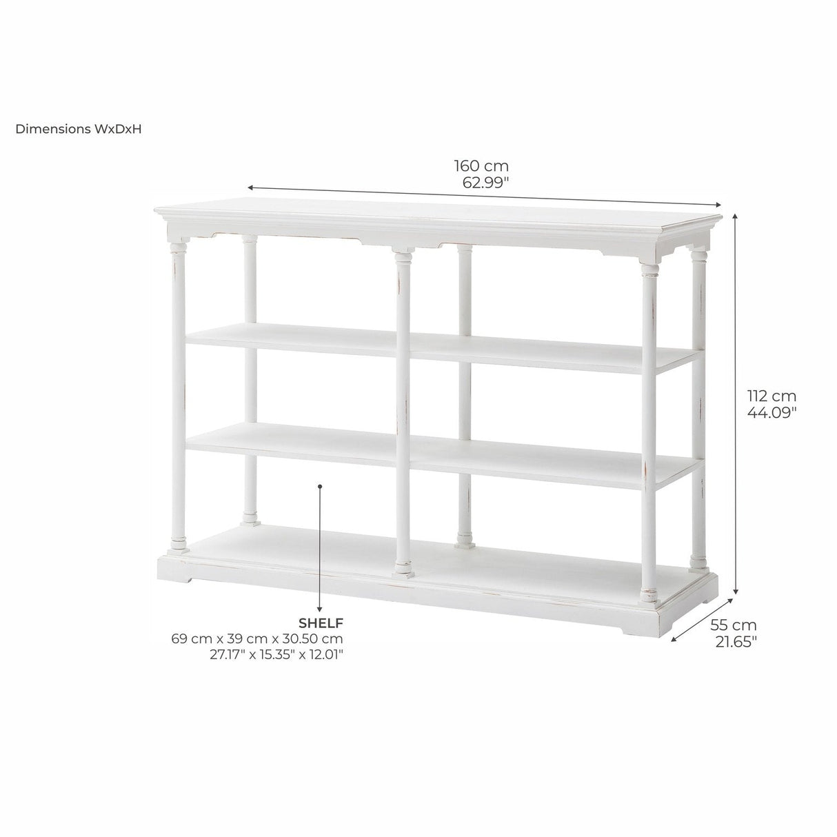 NovaSolo Bordeaux Kitchen Table High with 6 boxes White T787