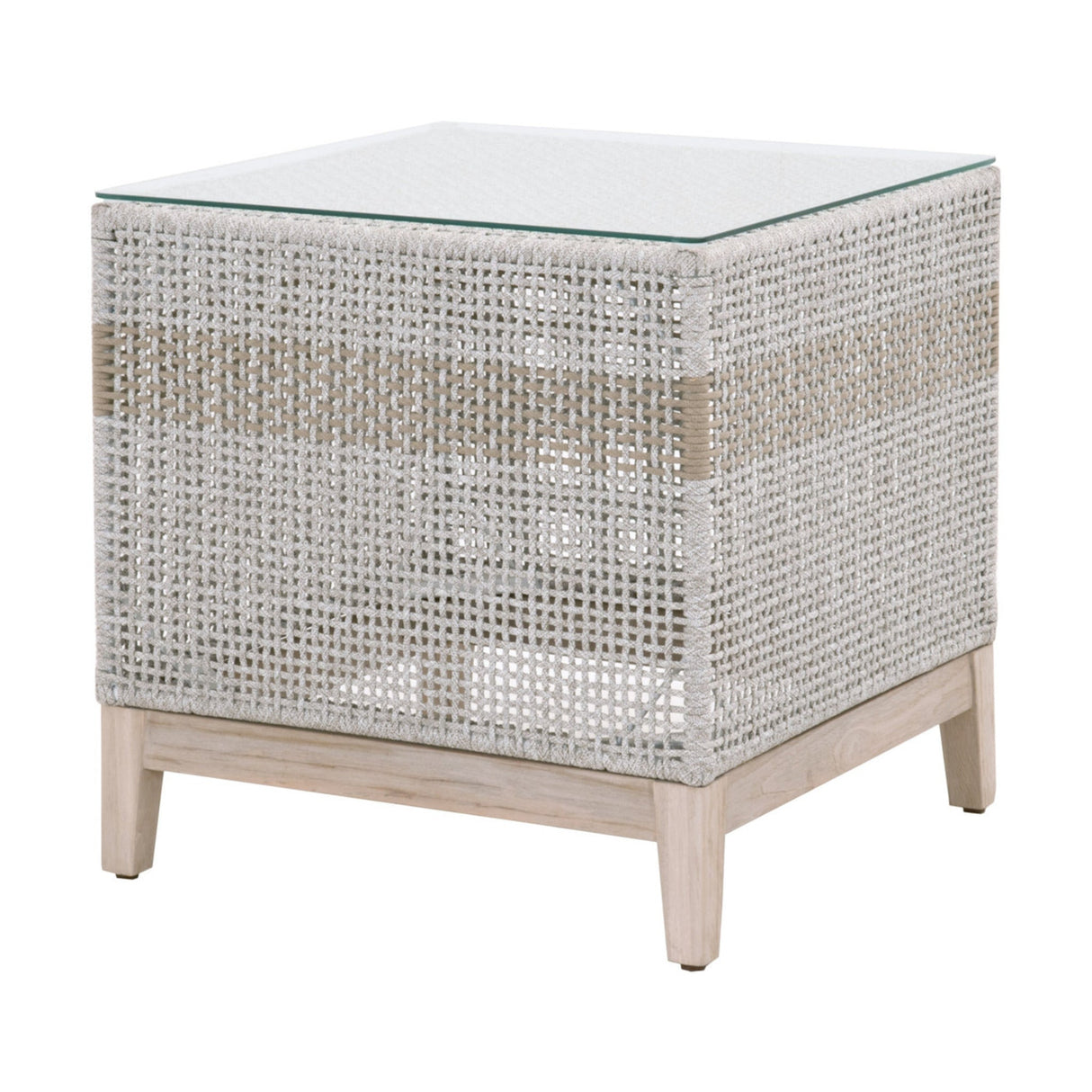 Essentials For Living Woven - Outdoor Tapestry Outdoor End Table 6847.WTA/GT