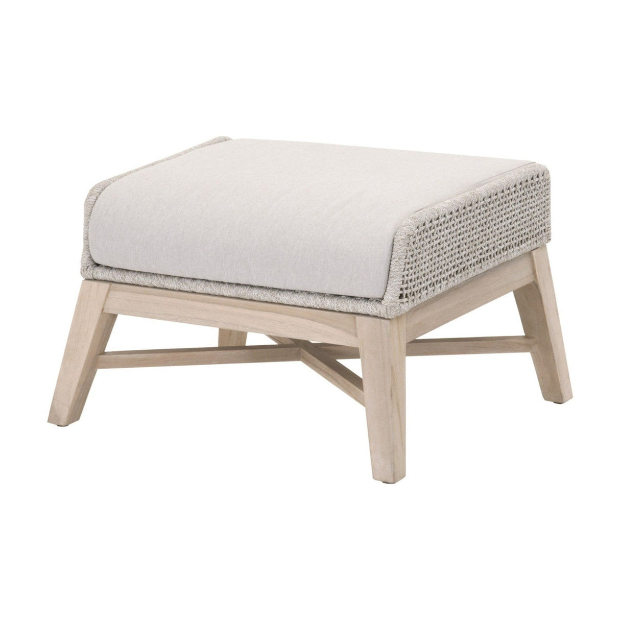 Essentials For Living Woven - Outdoor Tapestry Outdoor Footstool 6851FS.WTA/PUM/GT