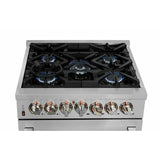 Forno Lseo 30" Gas Range with 5 Burners and Convection Oven - FFSGS6239-30