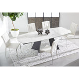 Essentials For Living Meridian Torque Extension Dining Table 1604-EXDT.MDG/CWHT