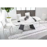 Essentials For Living Meridian Torque Extension Dining Table 1604-EXDT.MDG/CWHT