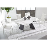 Essentials For Living Meridian Torque Extension Dining Table 1604-EXDT.MDG/CWHT