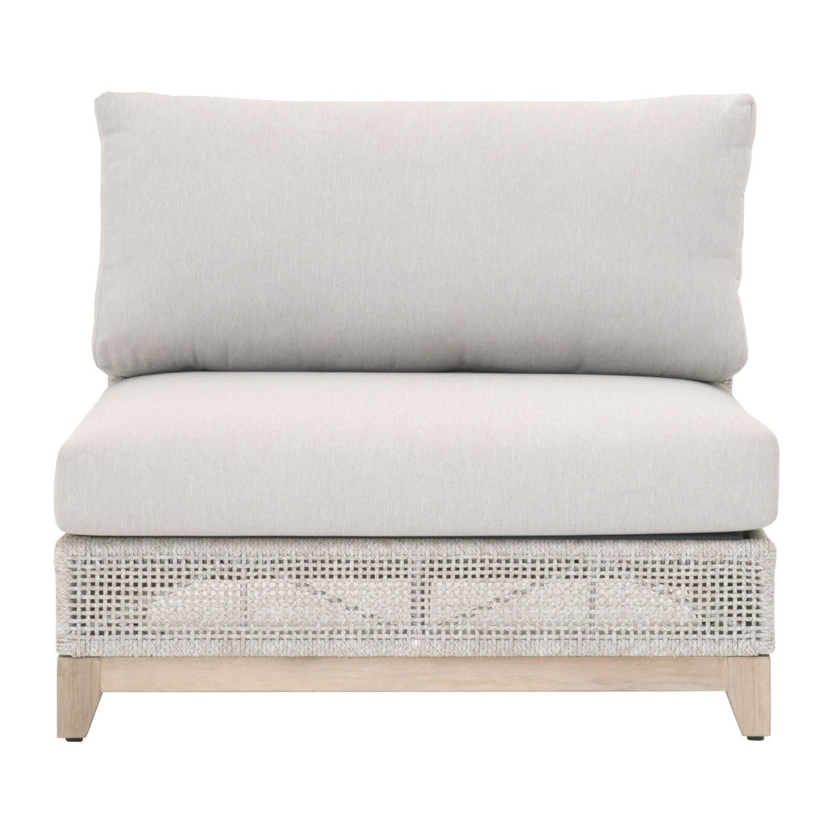 Essentials For Living Woven - Outdoor Tropez Outdoor Modular Armless Sofa Chair 6843-1S.WTA/PUM/GT