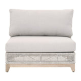 Essentials For Living Woven - Outdoor Tropez Outdoor Modular Armless Sofa Chair 6843-1S.WTA/PUM/GT