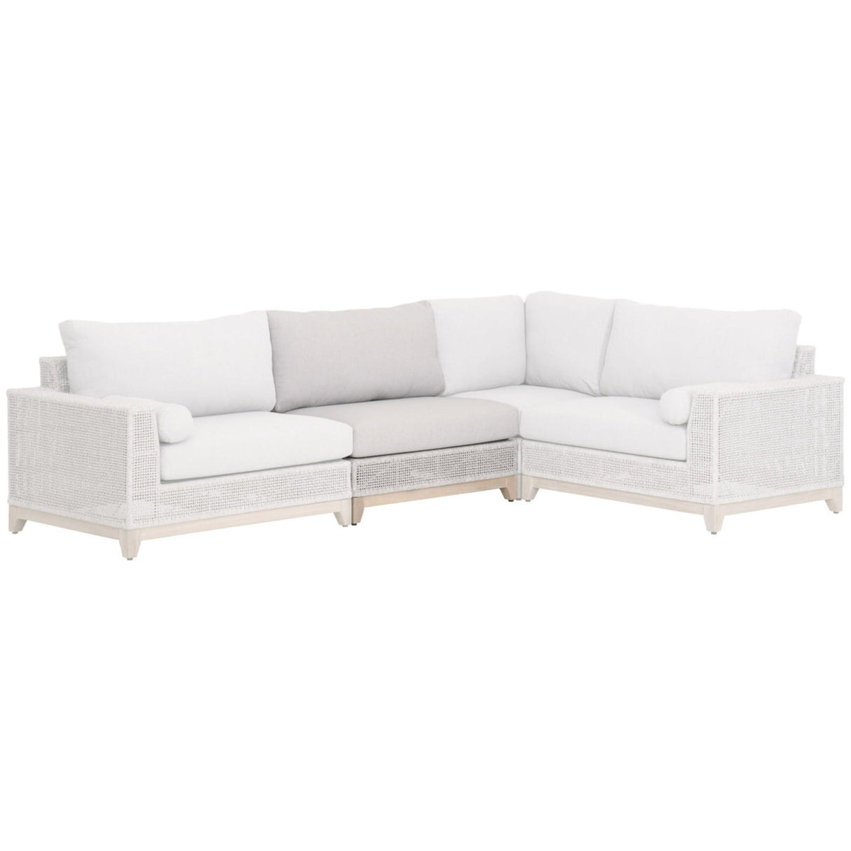 Essentials For Living Woven - Outdoor Tropez Outdoor Modular Armless Sofa Chair 6843-1S.WTA/PUM/GT