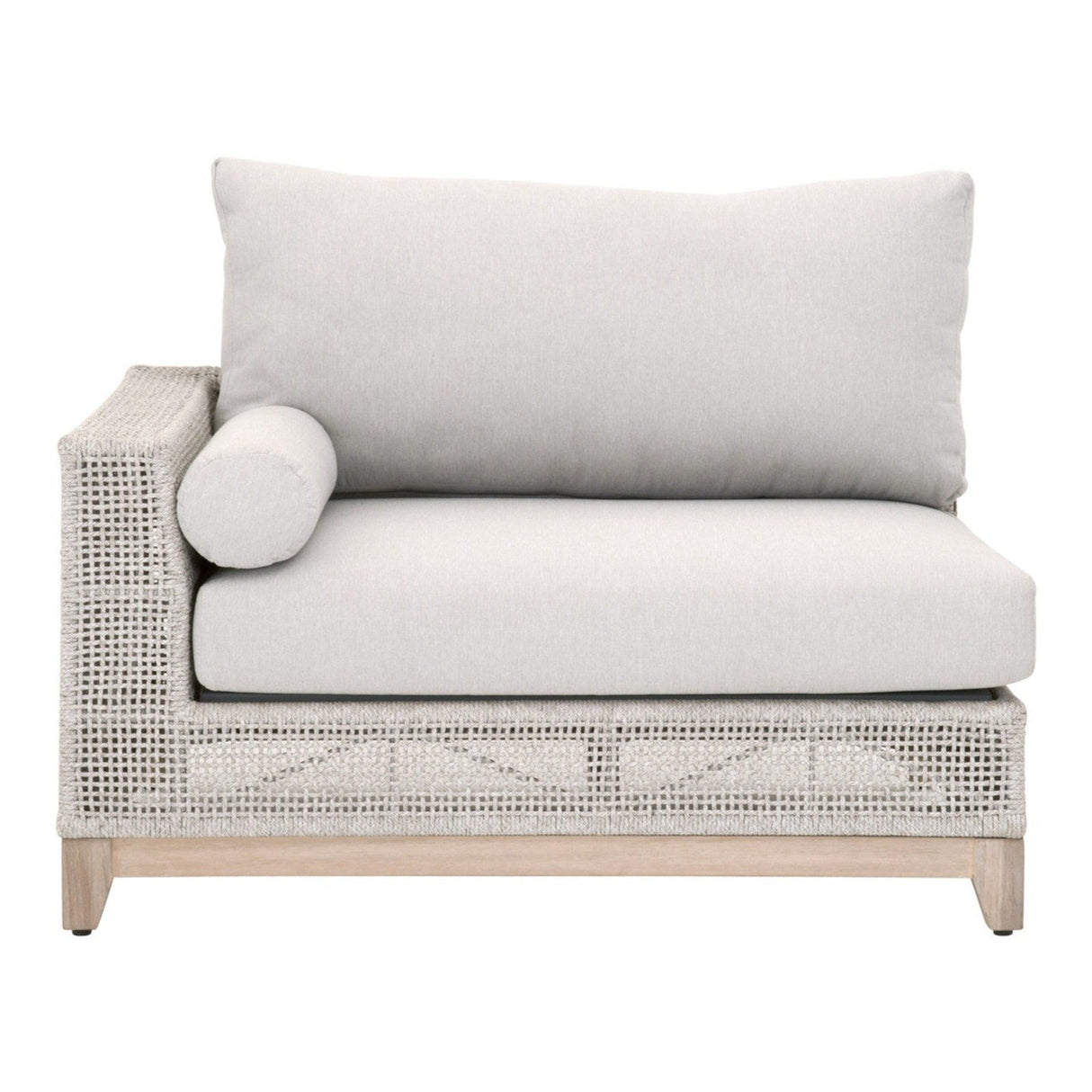 Essentials For Living Woven - Outdoor Tropez Outdoor Modular Left Facing 1-Arm Sofa 6843-2S1L.WTA/PUM/GT