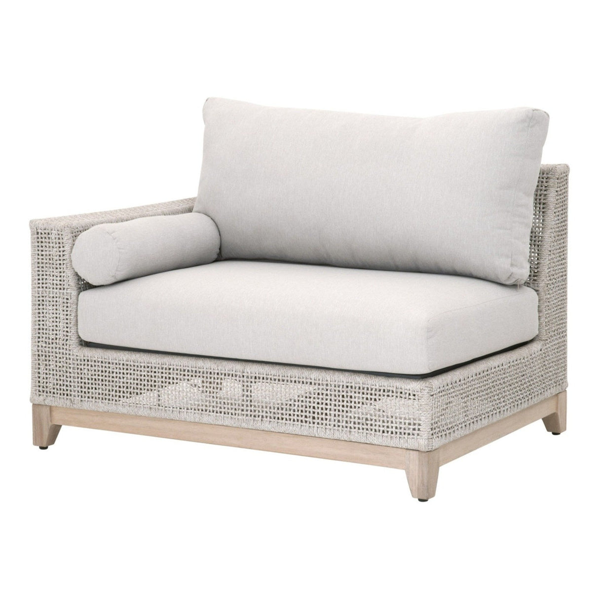 Essentials For Living Woven - Outdoor Tropez Outdoor Modular Left Facing 1-Arm Sofa 6843-2S1L.WTA/PUM/GT