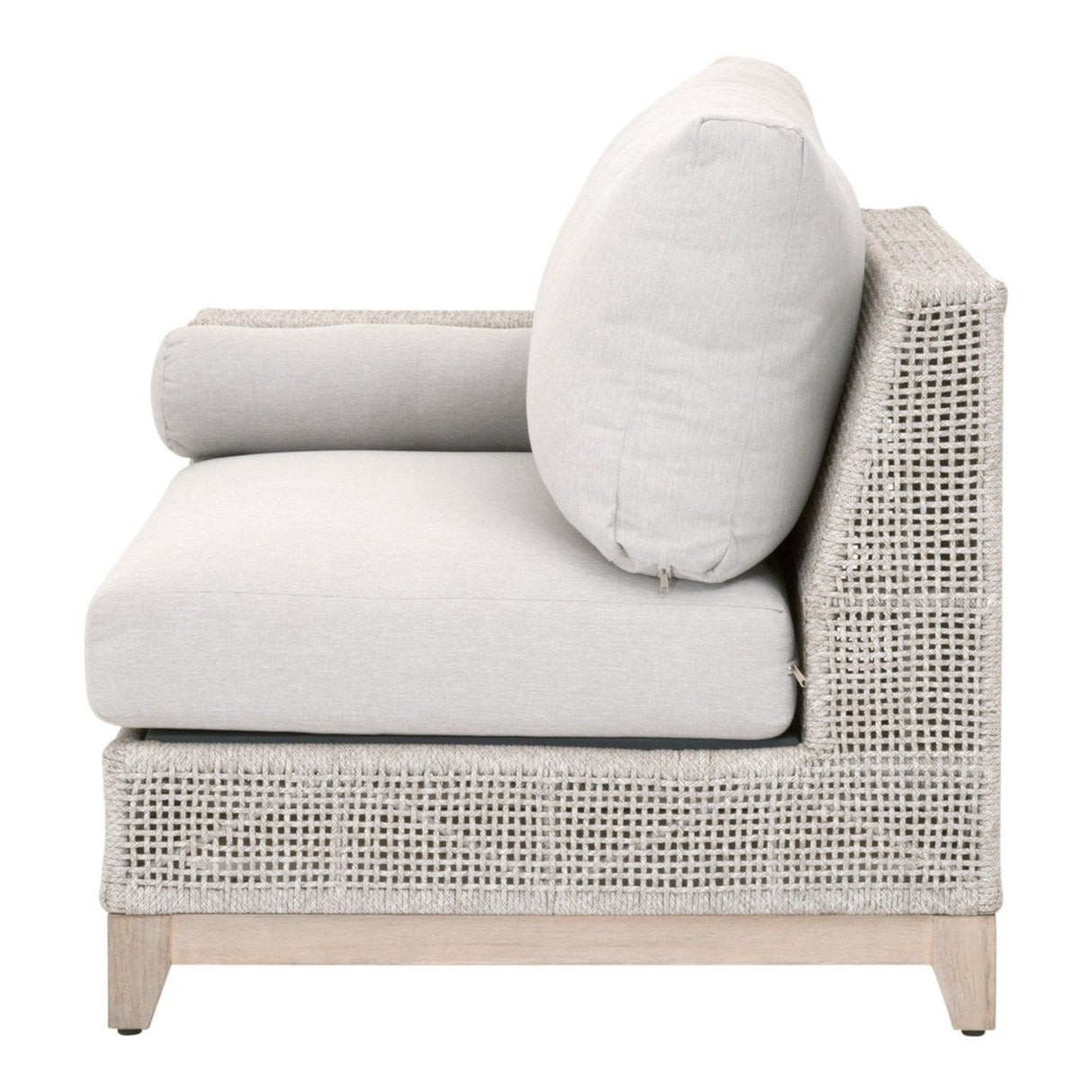 Essentials For Living Woven - Outdoor Tropez Outdoor Modular Left Facing 1-Arm Sofa 6843-2S1L.WTA/PUM/GT