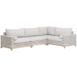 Essentials For Living Woven - Outdoor Tropez Outdoor Modular Left Facing 1-Arm Sofa 6843-2S1L.WTA/PUM/GT