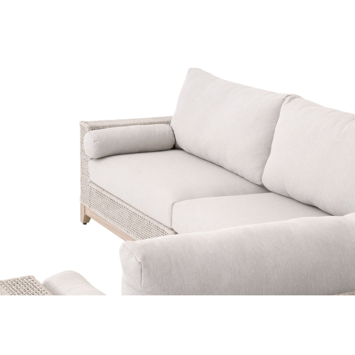 Essentials For Living Woven - Outdoor Tropez Outdoor Modular Left Facing 1-Arm Sofa 6843-2S1L.WTA/PUM/GT