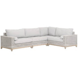 Essentials For Living Woven - Outdoor Tropez Outdoor Modular Right Facing 1-Arm Sofa 6843-2S1R.WTA/PUM/GT