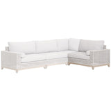 Essentials For Living Woven - Outdoor Tropez Outdoor Modular Right Facing 1-Arm Sofa 6843-2S1R.WTA/PUM/GT