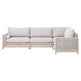 Essentials For Living Woven - Outdoor Tropez Outdoor Modular Right Facing 1-Arm Sofa 6843-2S1R.WTA/PUM/GT