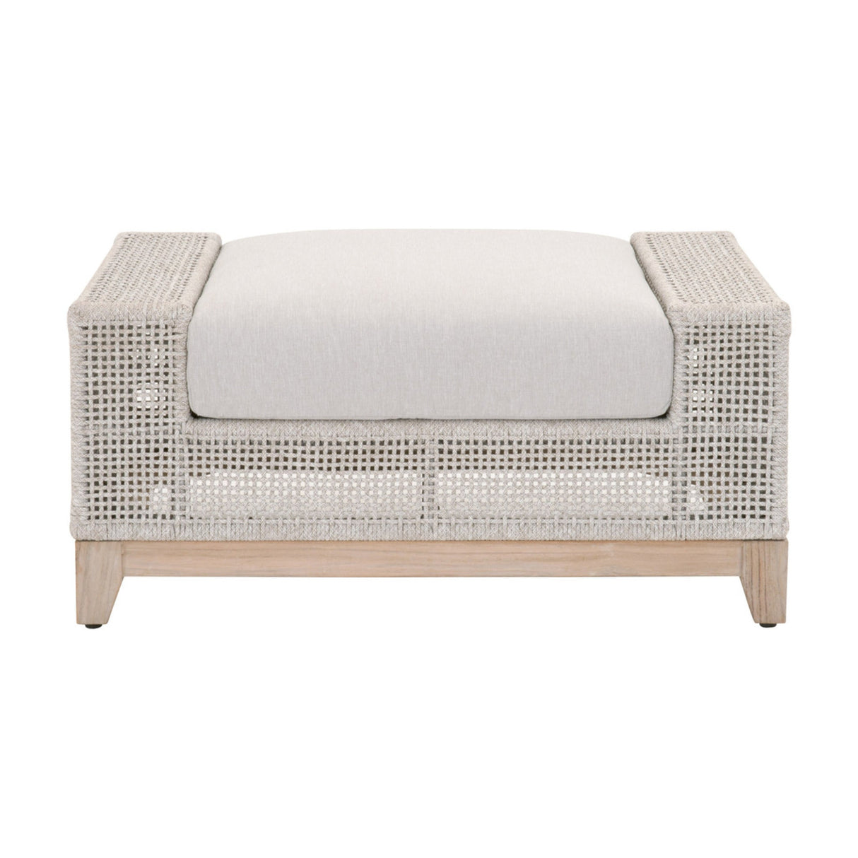 Essentials For Living Woven - Outdoor Tropez Outdoor Ottoman 6843-0.WTA/PUM/GT