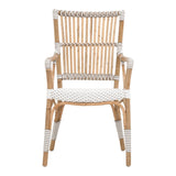 Essentials For Living The Hamptons Tulum Arm Chair, Set of 2 4112.WHT-STO/NAT