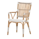 Essentials For Living The Hamptons Tulum Arm Chair, Set of 2 4112.WHT-STO/NAT