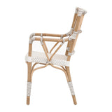 Essentials For Living The Hamptons Tulum Arm Chair, Set of 2 4112.WHT-STO/NAT