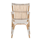 Essentials For Living The Hamptons Tulum Arm Chair, Set of 2 4112.WHT-STO/NAT