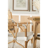 Essentials For Living The Hamptons Tulum Arm Chair, Set of 2 4112.WHT-STO/NAT